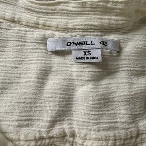 O'Neill Off-White Textured Blouse XS